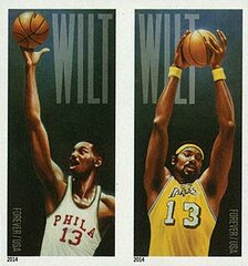 First-Class Forever Stamp - Imperforate Wilt Chamberlain