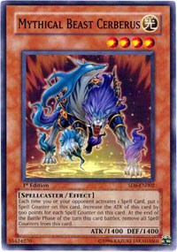 Mythical Beast Cerberus - SD6-EN002 - Common - Unlimited Edition