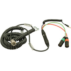Ambient Recording XLR 7-Pin Male to XLR 7-Pin Female Coiled Mixer/Camera Loom Cable