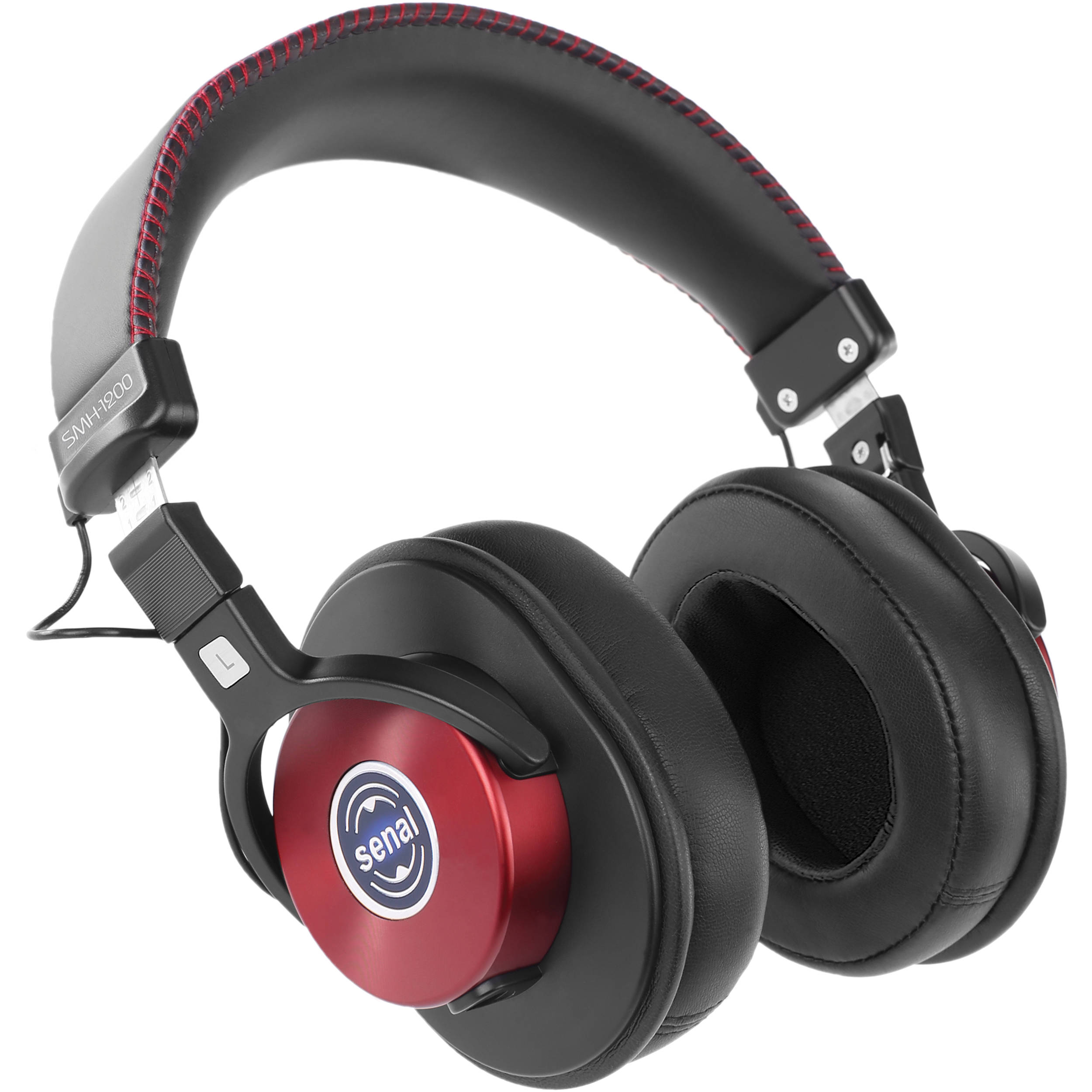 Senal SMH-1200 Enhanced Studio Monitor Headphones (Burgundy)