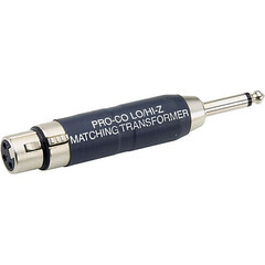 Pro Co Sound 9144PC Low to High Impedance Transformer 150 to 15K Ohms - In-Line XLR Female to 1/4