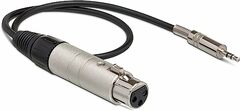 Hosa Technology Low to High Impedance Matching Transformer with XLR Female to Stereo 3.5mm Mini Plug Male Connector
