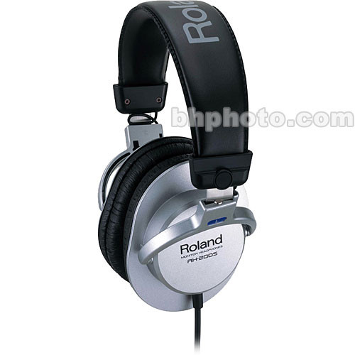 Roland RH-200S Circumaural Closed-Back Monitor Headphones (Silver)