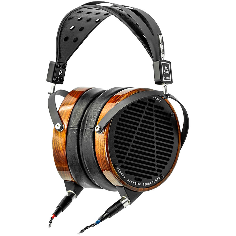 Audeze LCD2 Headphones - Caribbean Rosewood Ring,Leather-free and Case