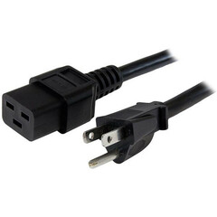 StarTech NEMA 5-15P to C19 Power Cord (14 AWG, 10')