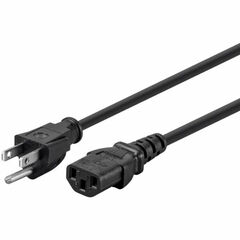 Maximm Cable Original Style 360° Rotating Flat Plug Extension Cord (1', Black)