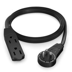 StarTech Power Cord Extension (16 AWG, Black, 6')