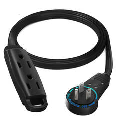 Watson AC Power Extension Cord (16 AWG, Gray, 25')