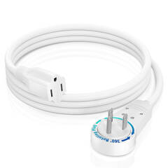 Pro Co Sound E-Cord Electrical IEC Extension Cord (18 Gauge) - 8'