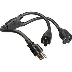Maximm Cable 360° Rotating Flat Plug 16 AWG Extension Cord (10', Black)