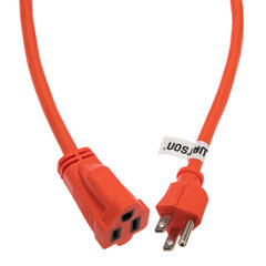 Maximm Cable 360° Rotating Flat Extension Cord (10', White)