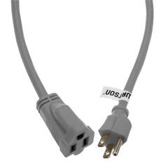 Maximm Cable 360° Rotating Flat Plug USB Charging Extension Cord (10', White)