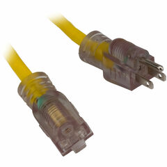 Lex Products Flat NEMA 5-15P to NEMA 5-15R Extension Cord (12 AWG, 15')