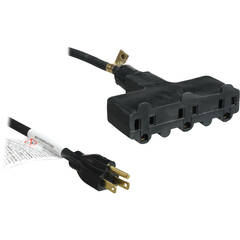 Lex Products Flat NEMA 5-15P to NEMA 5-15R Extension Cord (14 AWG, 15')