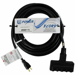 Lex Products NEMA 5-15P to NEMA 5-15R Extension Cord (12 AWG, 15')