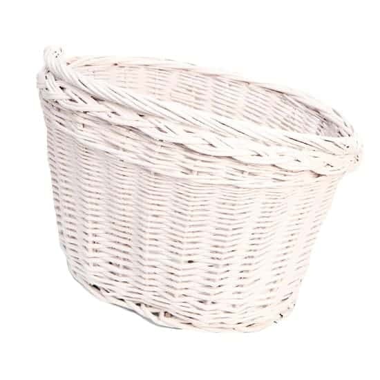 Vivelo Bicycle Wicker Basket White