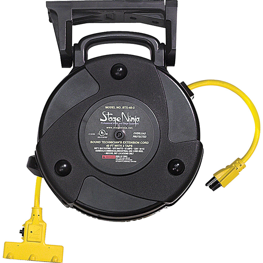 Hosa Technology Black Electrical Extension Cable  - 50