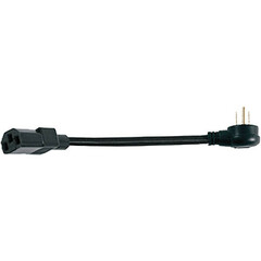 Stage Ninja 14-AWG 3-Outlet Retractable Power Reel with LED Power Indicator and Circuit Breaker (Yellow Cord, Black Thermoplastic Housing, 75')