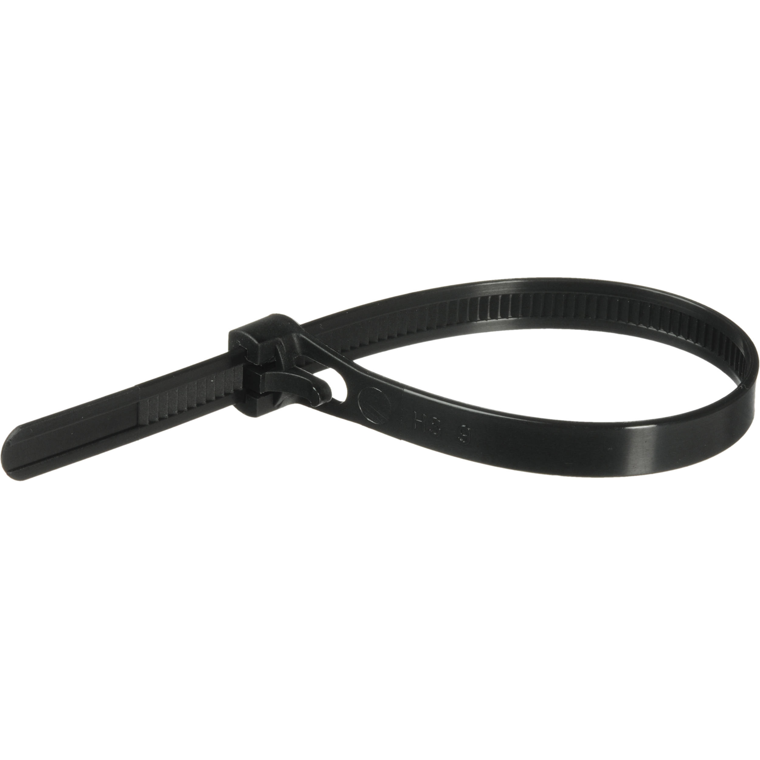 Pearstone 12 Reusable Plastic Cable Ties - Black (20-Pack)