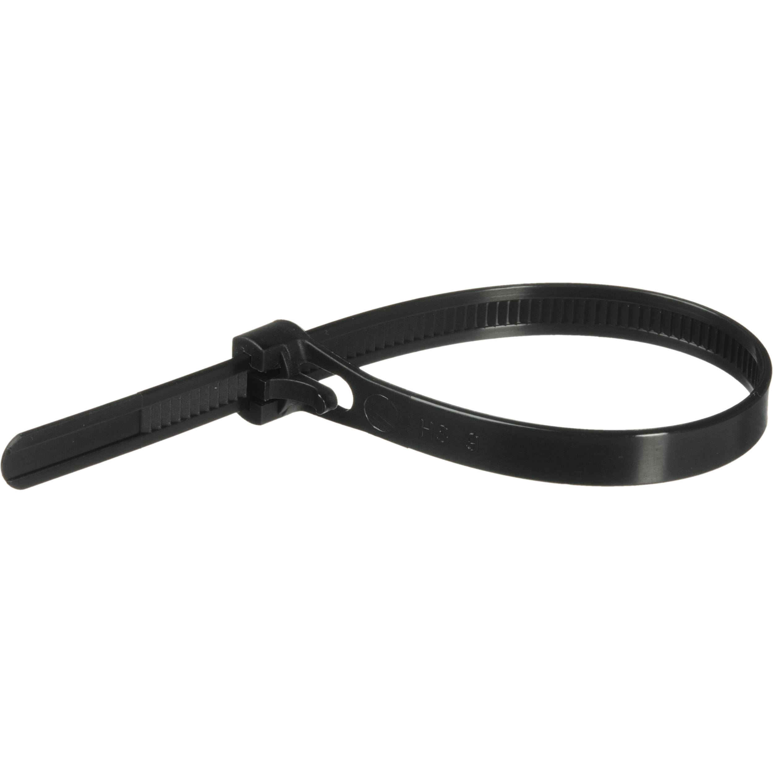 Pearstone 8 Reusable Plastic Cable Ties - Black (20-Pack)