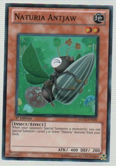Naturia Antjaw - HA02-EN039 - Super Rare - Unlimited Edition