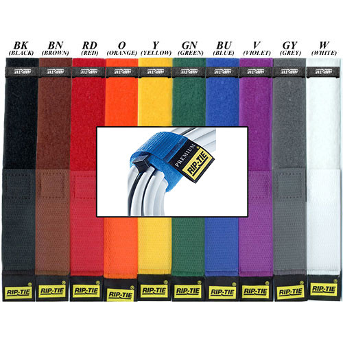 Rip-Tie 1 x 9.5 Rip-Lock CableWrap 10-Pack (Rainbow)