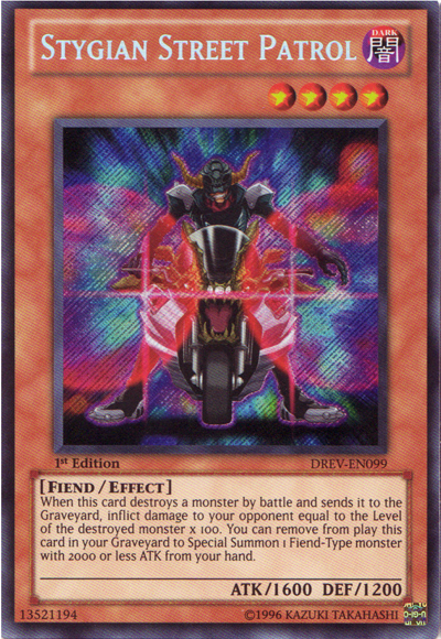 Stygian Street Patrol - DREV-EN099 - Secret Rare - Unlimited Edition