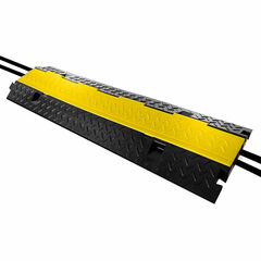 Pyle Pro Small 1-Channel Protective Cable Concealment Ramp Track (Pair, 39.4 x 5.1