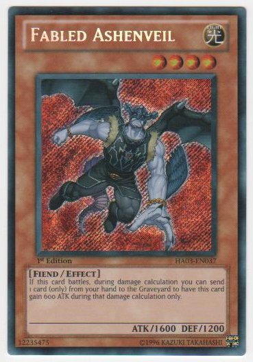 Fabled Ashenveil - HA03-EN037 - Secret Rare - Unlimited Edition