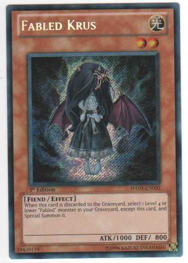 Fabled Krus - HA03-EN002 - Secret Rare - Unlimited Edition
