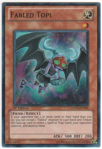 Fabled Topi - HA03-EN003 - Super Rare - Unlimited Edition