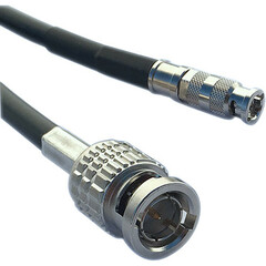 Laird Digital Cinema High-Density HD-BNC Male to Standard BNC Female HD-SDI Cable (1')