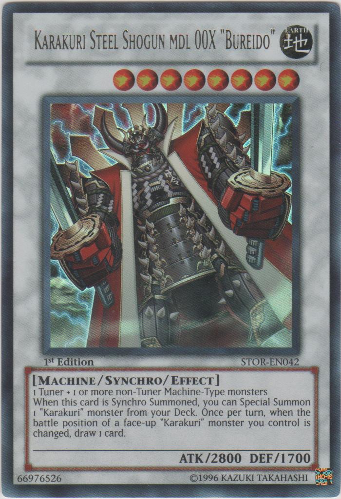 Karakuri Steel Shogun mdl 00X Bureido - STOR-EN042 - Ultra Rare - Unlimited Edition