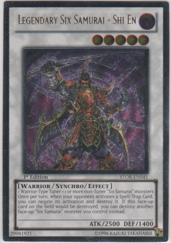 Legendary Six Samurai - Shi En - STOR-EN041 - Ultimate Rare - Unlimited Edition