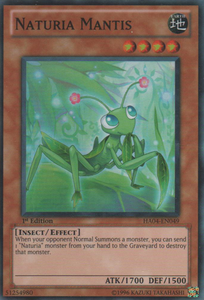 Naturia Mantis - HA04-EN049 - Super Rare - Unlimited Edition