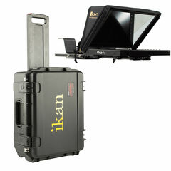 ikan Elite Pro Universal Large Tablet Teleprompter with Remote and Rolling Hard Case