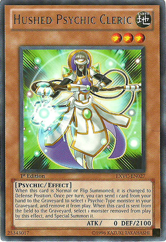 Hushed Psychic Cleric - EXVC-EN027 - Rare - Unlimited Edition