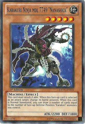 Karakuri Ninja mdl 7749 "Nanashick" - EXVC-EN031 - Common - Unlimited Edition