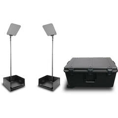 Prompter People Proline Stage Pro24 HB Single Teleprompter with HSPR Case (Carbon)
