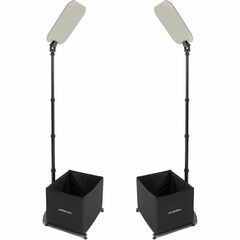 Prompter People Proline Stage Pro 24 Pair:2 Reversing Teleprompters,Distribution Amp,2 -2F Foot Cables and Flip