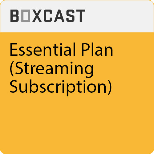 BoxCaster Live Streaming Subscription Essential Plan (1-Year)