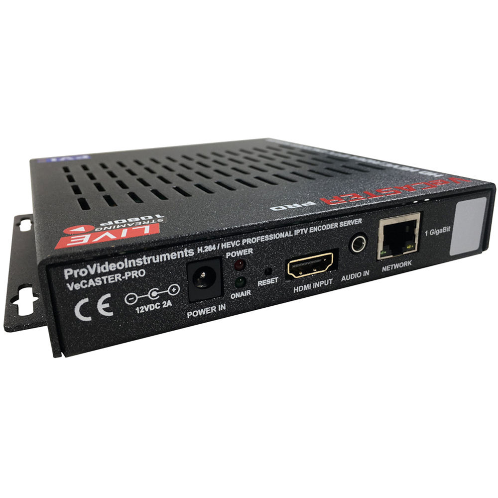 ProVideoInstruments VeCASTER HEVC Full HD IP Encoder