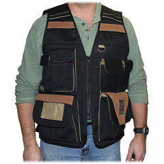 PortaBrace VV-M Videographer Vest (Large, Blue)