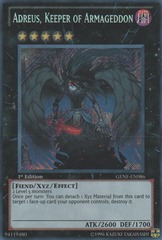 Adreus, Keeper of Armageddon - GENF-EN086 - Secret Rare - Unlimited Edition