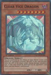 Clear Vice Dragon - LCGX-EN209 - Super Rare - 1st Edition