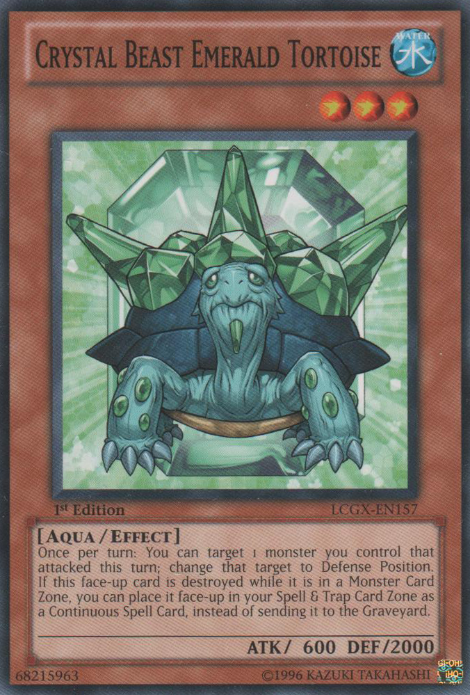 Tortue emeraude Crystal Beast - LCGX-EN157 - Commune - 1ere edition // Legendary Collection 2: GX