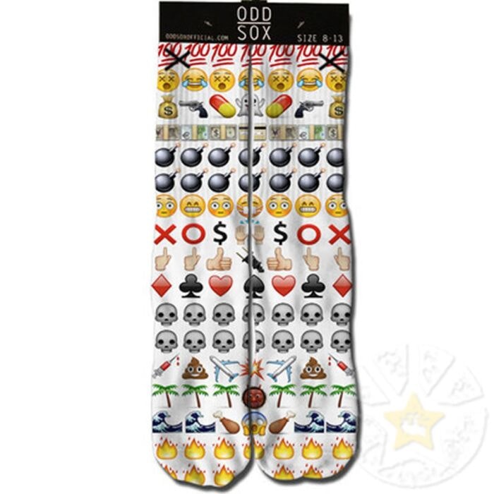 Mens Odd Sox Emojis Crew Socks