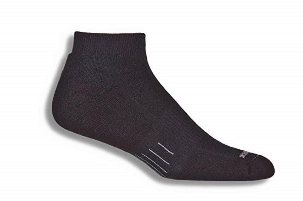 Wrightsock Double Layer Fuel Low Quarter Socks (Black)