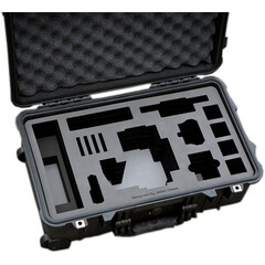 PortaBrace Wheeled Hard Case & Removable Soft Case Combo for AU-EVA1 (Silver)