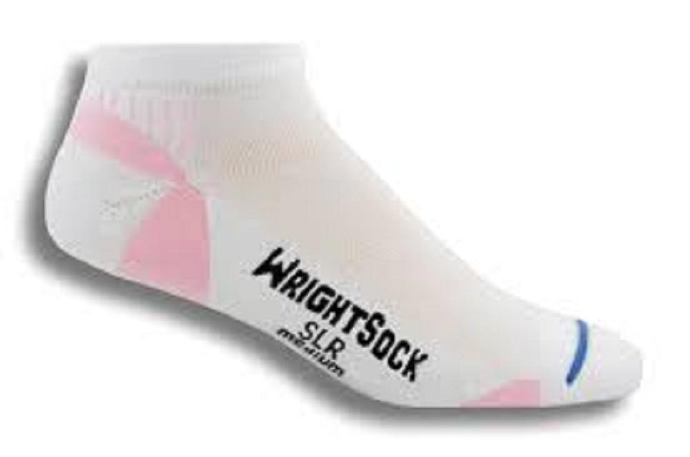 Wrightsock Velocity Lo Socks (White / Pink) 2019